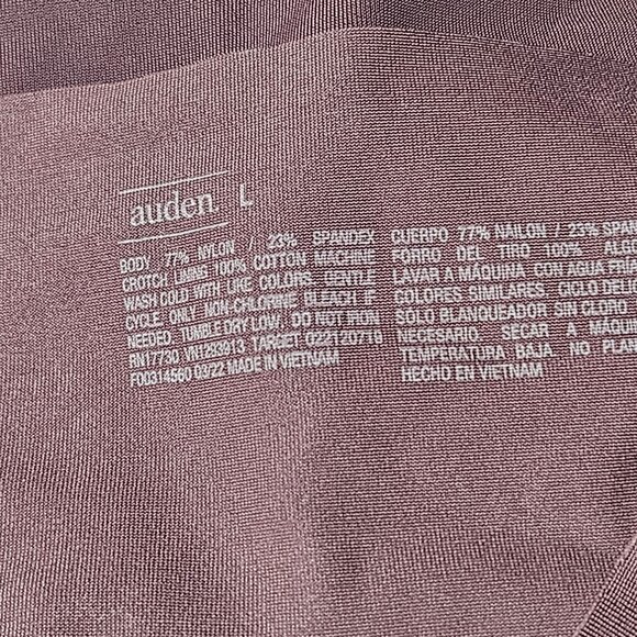 Auden Cheeky Invisible Edge Underwear Size Large Burgundy Seamless Underwear - Picture 5 of 5